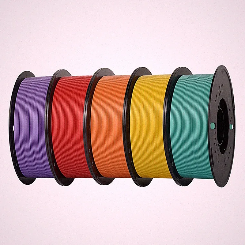 5KG Matte PLA Bundles 1.75 mm 3D Printer Filament 5 Rolls 1KG Roll Mix Color FDM