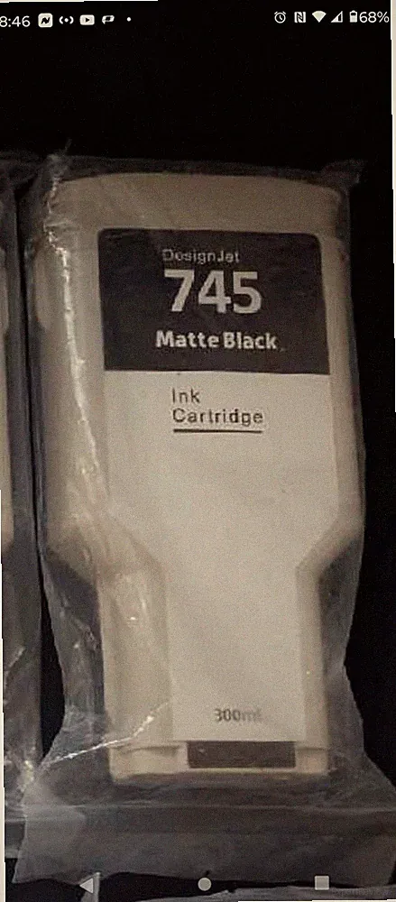 745 Ink Cartridge HP 745 Matte Black F9K04A Replacement DesignJet Z2600 Desig...