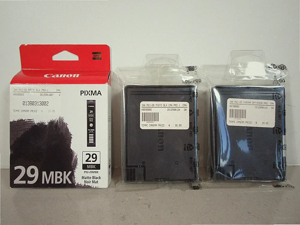 Canon PGI-29 Pro-1 Ink Genuine Qty 3 Matte Black Photo Black Chroma Optimizer