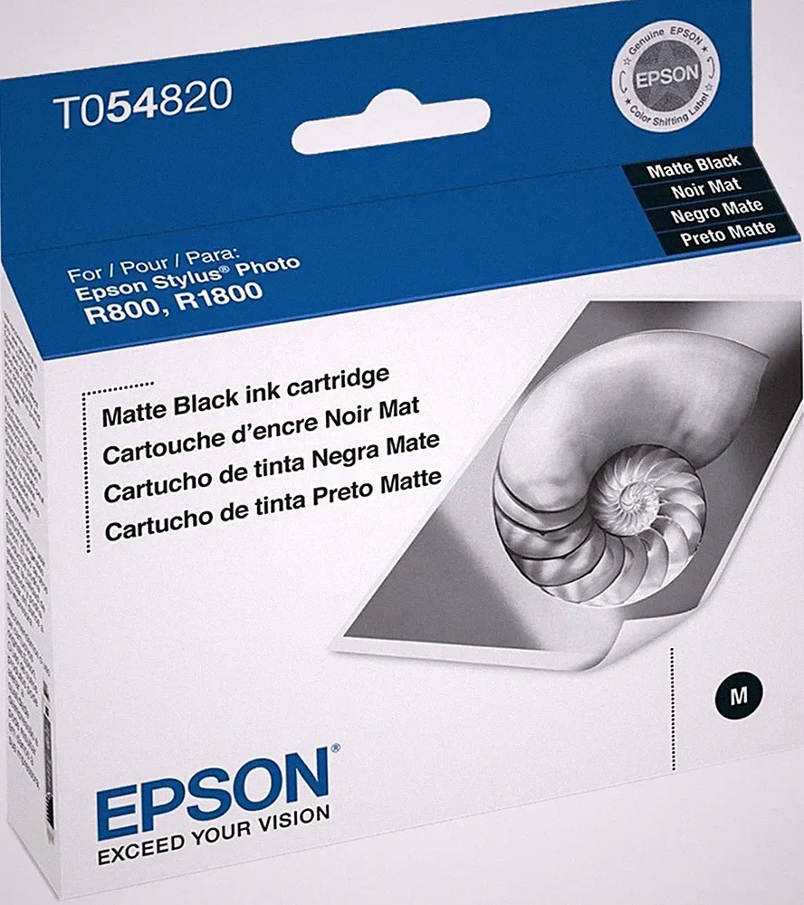 Genuine Epson 54 T0548 Matte Black Ink Cartridge for Stylus Photo R800 R1800