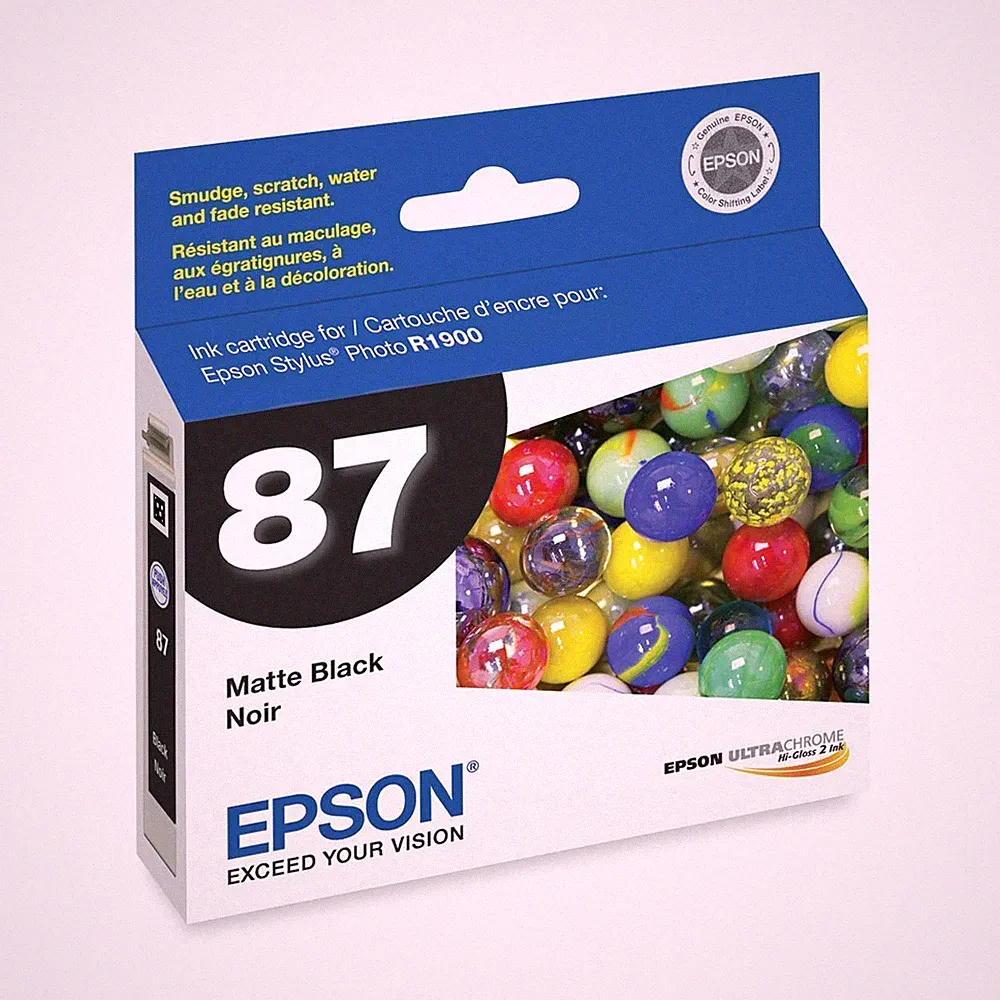 Genuine Epson 87 T0878 Matte Black Ink Cartridge for Stylus Photo R1900