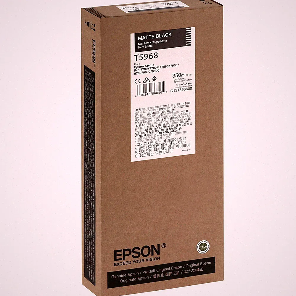 Genuine Epson T5968 Matte Black Ink Cartridge for Stylus Pro 9890 9900 7700 9700