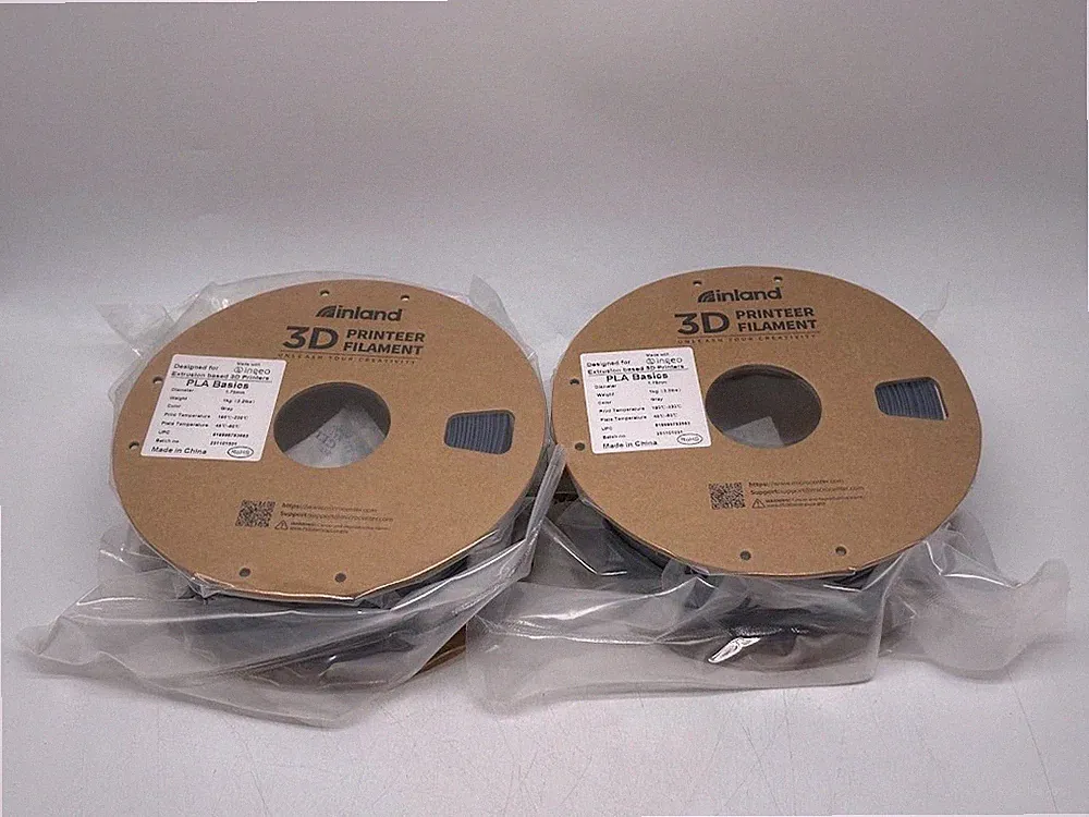inland 1.75mm matte black/orange pla 3d printer filament