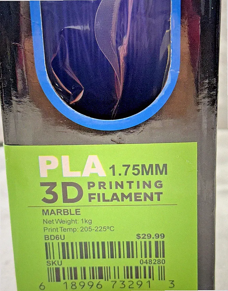 Inland PLA+ Plus 3D Printer Filament 1.75mm 1KG 2.2lbs Spool Blue Printing NEW