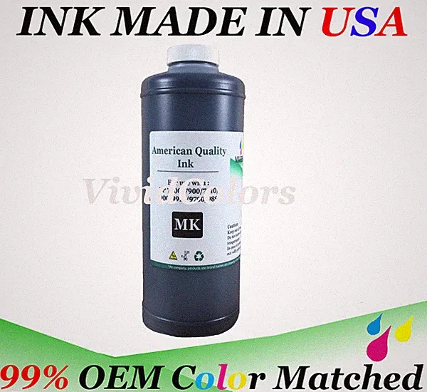 One Liter of Matte Black refill ink for HP 72 Designjet T620 Printer model