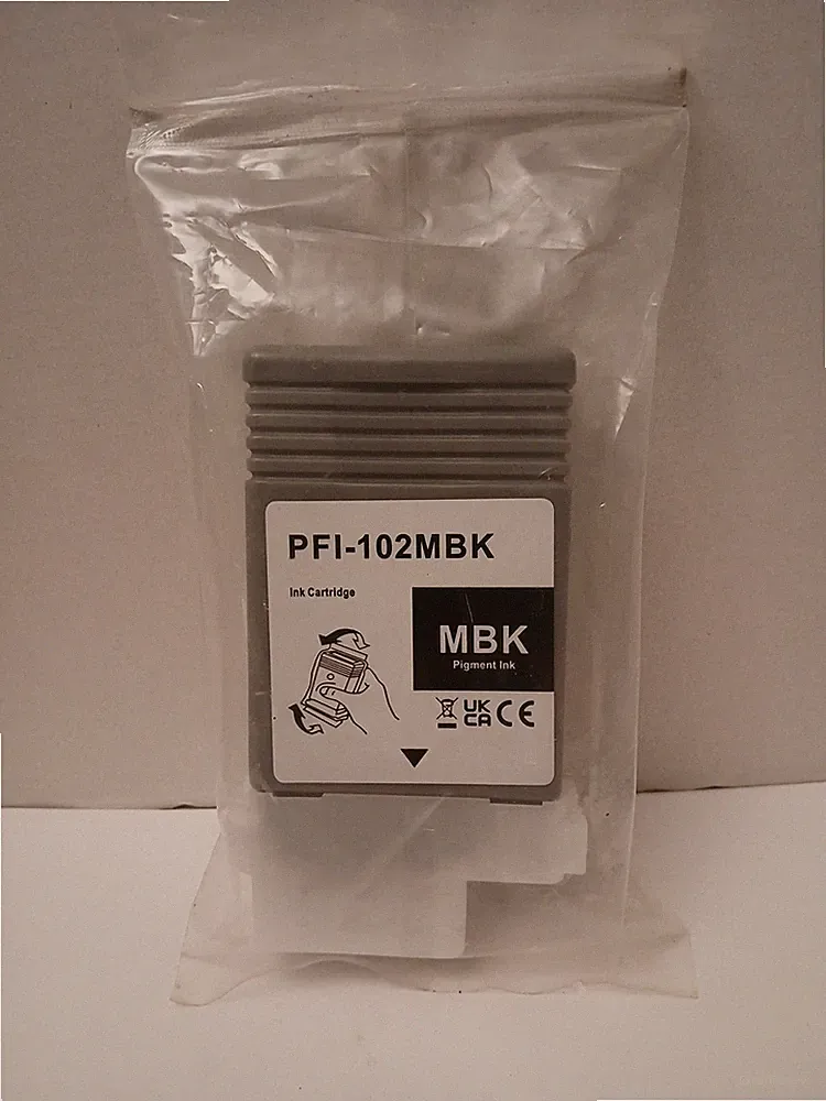 PFI-102MBK Matte Black Ink Cartridge Compatible for Canon Printer 500/600/700