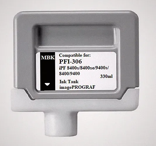 PFI-306 Matte Black Ink Cartridge for IPF 8400s 8400se 9400s 8400 9400 PFI306MBK